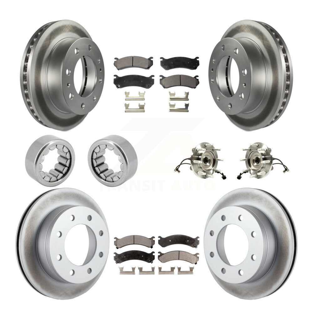 Kit de patins de rotor de frein, roulement de moyeu avant et arrière (10 pièces) pour GMC Chevrolet H