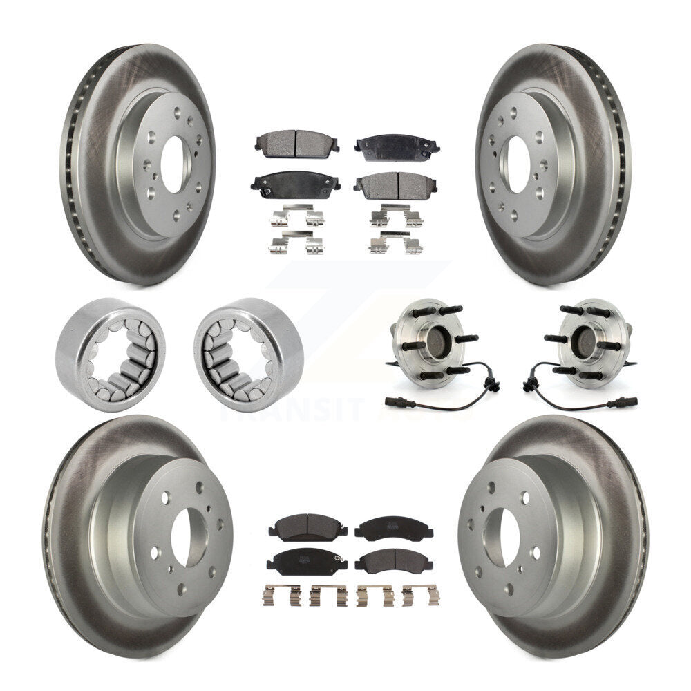 Kit de patins de Rotor de frein enduits de roulement de moyeu avant et arrière (10 pièces) pour Chevrolet 150