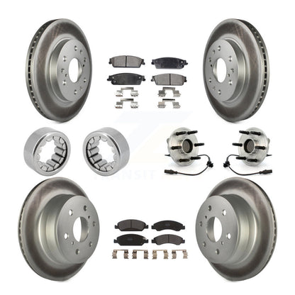 Kit de patins de Rotor de frein enduits de roulement de moyeu avant et arrière (10 pièces) pour Chevrolet 150