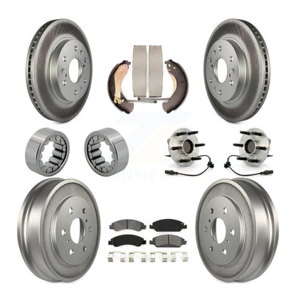 Kit de patins de Rotor de frein enduits de roulement de moyeu avant et arrière (10 pièces) pour Chevrolet 150