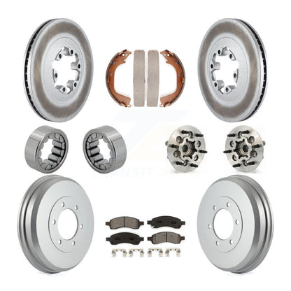 Kit de chaussures de plaquettes de Rotor de frein enduites de roulement de moyeu avant et arrière (10 pièces) pour Chevrolet GM