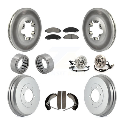Kit de chaussures de plaquettes de Rotor de frein enduites de roulement de moyeu avant et arrière (10 pièces) pour Chevrolet GM