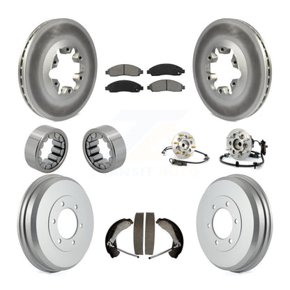 Kit de chaussures de plaquettes de Rotor de frein enduites de roulement de moyeu avant et arrière (10 pièces) pour Chevrolet GM