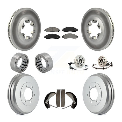 Kit de chaussures de plaquettes de Rotor de frein enduites de roulement de moyeu avant et arrière (10 pièces) pour Chevrolet GM