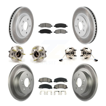 Kit de plaquettes de Rotor de frein à disque revêtues de roulement de moyeu avant et arrière (10 pièces) pour Buick Lucern