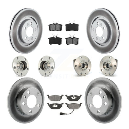 Kit de plaquettes de rotor de frein, roulement de moyeu avant et arrière (10 pièces) pour Volkswagen Golf Cit