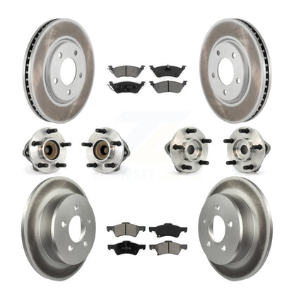 Kit de plaquettes de Rotor de frein, roulement de moyeu avant et arrière (10 pièces) pour Dodge Grand Caravan