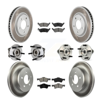 Kit de plaquettes de Rotor de frein, manteau de roulement avant et arrière (10 pièces) pour remorquage Dodge Grand Caravan
