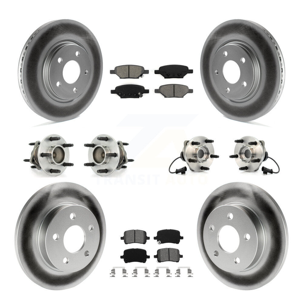 Kit de plaquettes de rotor de frein, roulement de moyeu avant et arrière (10 pièces) pour Chevrolet Malibu HH