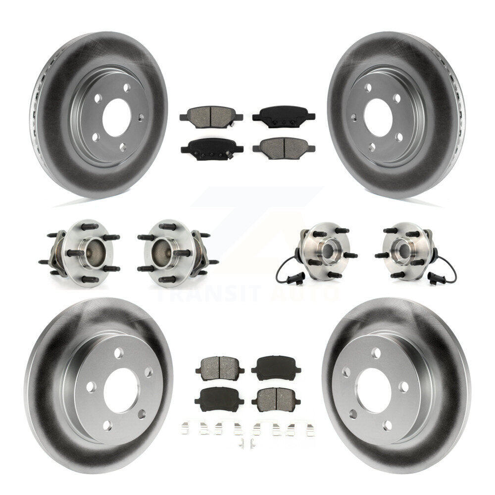 Kit de plaquettes de Rotor de frein revêtues de roulement de moyeu avant et arrière (10 pièces) pour Chevrolet Malibu G