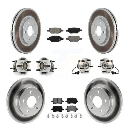 Kit de rotors et plaquettes de frein revêtus de roulement de moyeu avant et arrière (10 pièces) pour Chevrolet Malib