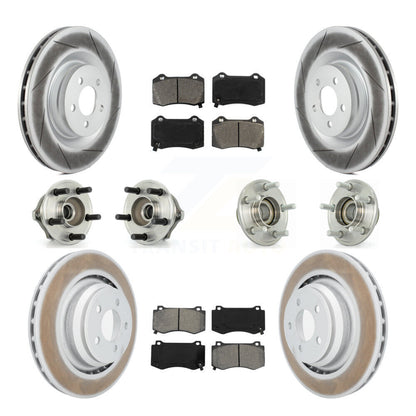 Kit de plaquettes de rotor de frein enduites de roulement de moyeu avant et arrière (10 pièces) pour Chrysler 300 Dodge
