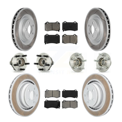 Kit de plaquettes de rotor de frein enduites de roulement de moyeu avant et arrière (10 pièces) pour Chrysler 300 Dodge