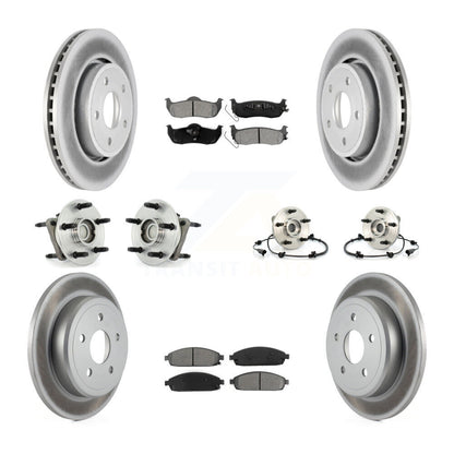 Kit de plaquettes de Rotor de frein revêtues de roulement de moyeu avant et arrière (10 pièces) pour Jeep Grand Cheroke