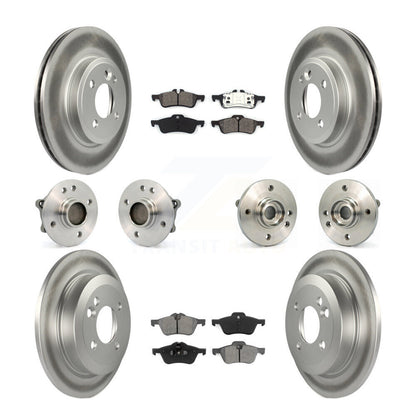 Kit de rotors et plaquettes de frein à disque revêtus de roulement de moyeu avant et arrière (10 pièces) pour Mini Coope
