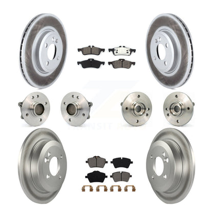 Kit de rotors et plaquettes de frein à disque revêtus de roulement de moyeu avant et arrière (10 pièces) pour Mini Coope