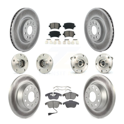 Kit de plaquettes de rotor de frein, roulement de moyeu avant et arrière (10 pièces) pour Volkswagen Tiguan Q