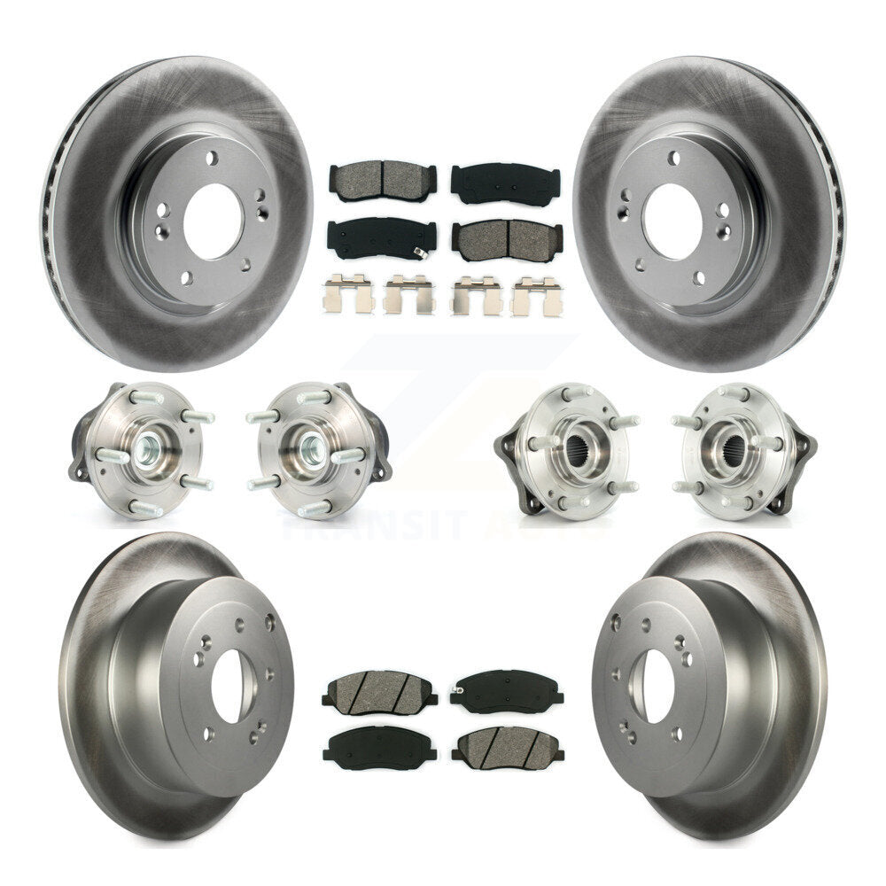 Kit de plaquettes de rotor de frein, roulement de moyeu avant et arrière (10 pièces), pour Hyundai Santa Fe FW