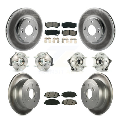 Kit de plaquettes de rotor de frein, roulement de moyeu avant et arrière (10 pièces), pour Hyundai Santa Fe FW