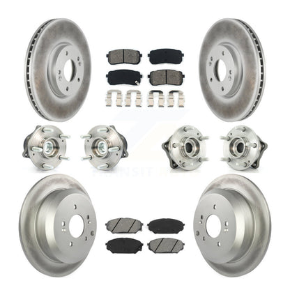 Kit de plaquettes de rotor de frein, roulement de moyeu avant et arrière (10 pièces) pour Hyundai Veracruz FW
