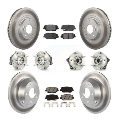 Kit de plaquettes de rotor de frein, roulement de moyeu avant et arrière (10 pièces) pour Kia Sorento FW 14-15