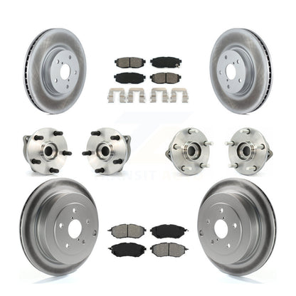 Kit de plaquettes de rotor de frein, roulement de moyeu avant et arrière (10 pièces) pour Subaru Tribec 08-14