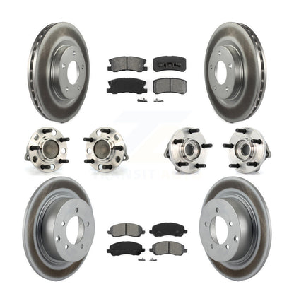 Kit de plaquettes de rotor de frein, roulement de moyeu avant et arrière (10 pièces) pour Chrysler Sebring 20