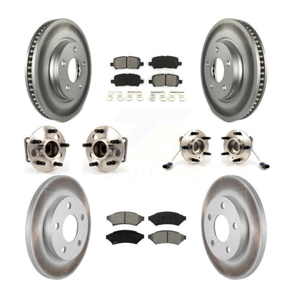 Kit de plaquettes de Rotor de frein, roulement de moyeu avant et arrière (10 pièces) pour Buick LaCrosse Gran