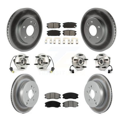 Kit de plaquettes de Rotor de frein, roulement de moyeu avant et arrière (10 pièces) pour Chevrolet Equinox Vu