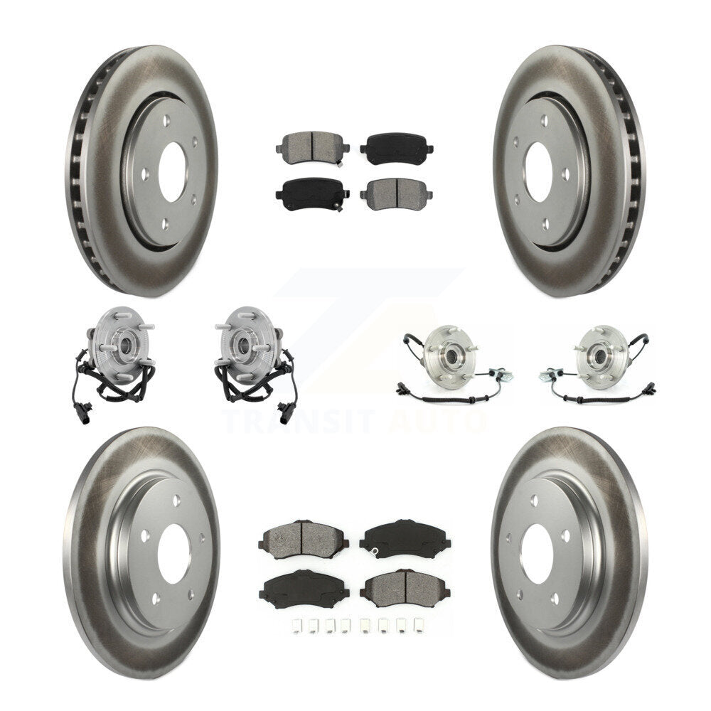 Kit de plaquettes de Rotor de frein, manteau de roulement avant et arrière (10 pièces) pour remorquage Dodge Grand Caravan