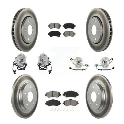 Kit de plaquettes de Rotor de frein, manteau de roulement avant et arrière (10 pièces) pour remorquage Dodge Grand Caravan