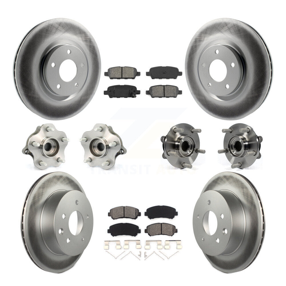 Kit de plaquettes de rotor de frein, roulement de moyeu avant et arrière (10 pièces), pour Nissan Juke To 04 1