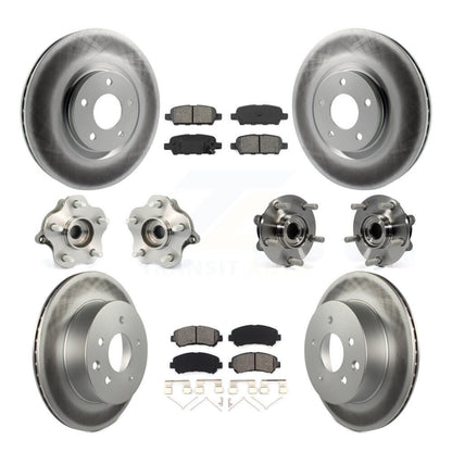 Kit de plaquettes de rotor de frein, roulement de moyeu avant et arrière (10 pièces), pour Nissan Juke To 04 1
