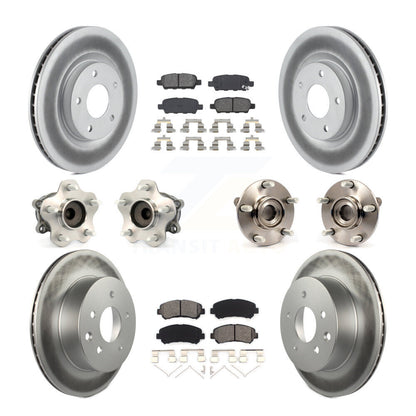Kit de plaquettes de Rotor de frein revêtues de roulement de moyeu avant et arrière (10 pièces) pour Nissan Rogue Selec