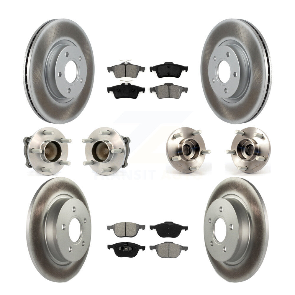 Kit de plaquettes de Rotor de frein, roulement de moyeu avant et arrière (10 pièces) pour Volvo S40 C30 V50 C7