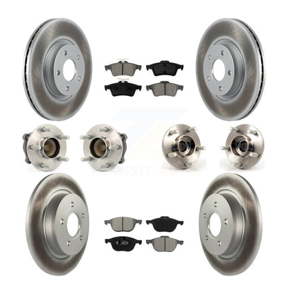 Kit de plaquettes de Rotor de frein, roulement de moyeu avant et arrière (10 pièces) pour Volvo S40 C30 V50 C7