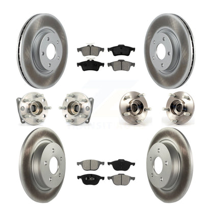 Kit de rotor et de plaquettes de frein revêtus de roulement de moyeu avant et arrière (10 pièces) pour Volvo S40 V50 AW