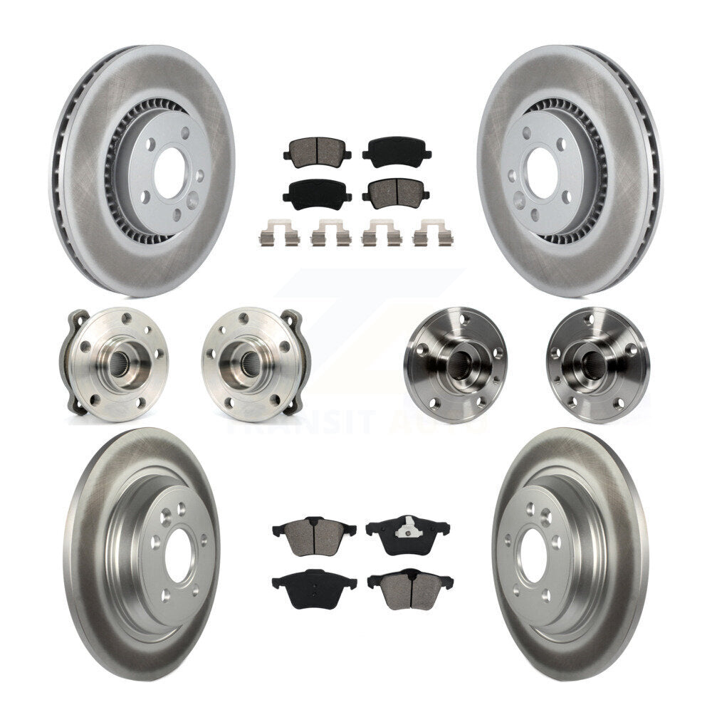 Kit de plaquettes de Rotor de frein revêtues de roulement de moyeu avant et arrière (10 pièces) pour Volvo S60 V60 Cros