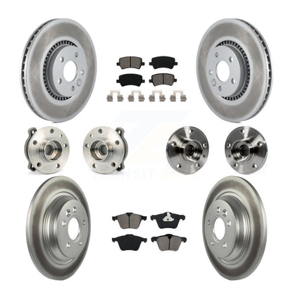 Kit de plaquettes de Rotor de frein revêtues de roulement de moyeu avant et arrière (10 pièces) pour Volvo S60 V60 Cros