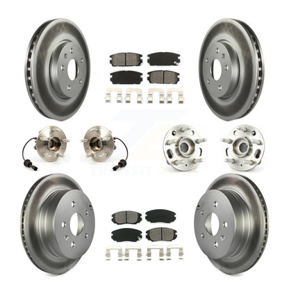 Kit de plaquettes de Rotor de frein, roulement de moyeu avant et arrière (10 pièces) pour Chevrolet Equinox GM