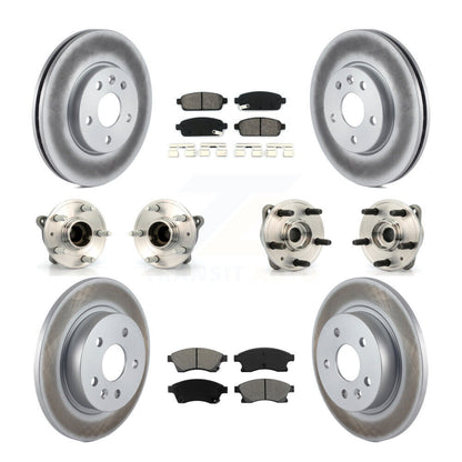 Kit de plaquettes de rotor de frein, roulement de moyeu avant et arrière (10 pièces) pour Chevrolet Cruz 11-12