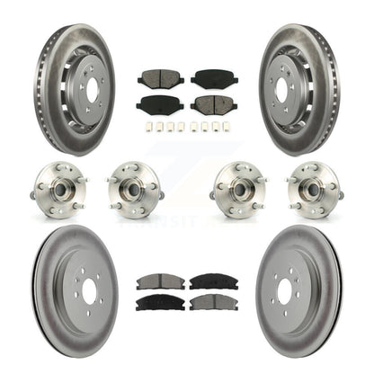 Kit de plaquettes de rotor de frein, roulement de moyeu avant et arrière (10 pièces) pour Ford Explorer Polic