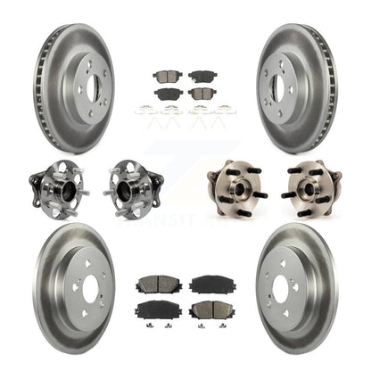 Kit de plaquettes de rotor de frein, roulement de moyeu avant et arrière (10 pièces), pour Toyota Prius Plug-I