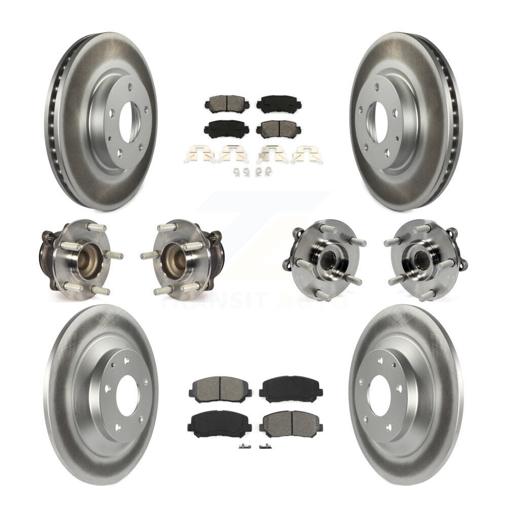 Kit de plaquettes de rotor de frein, roulement de moyeu avant et arrière (10 pièces) pour Mazda CX-5 FW 13-15