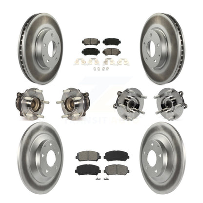 Kit de plaquettes de rotor de frein, roulement de moyeu avant et arrière (10 pièces) pour Mazda CX-5 FW 13-15
