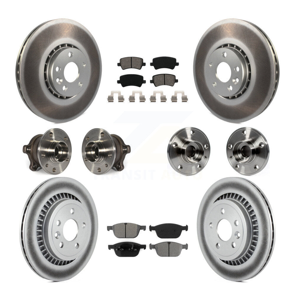 Kit de plaquettes de rotor de frein, roulement de moyeu avant et arrière (10 pièces) pour Volvo XC60 AW 10-15
