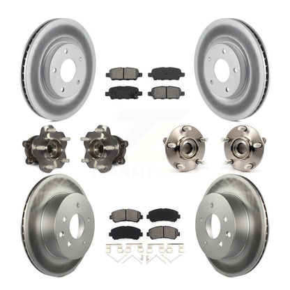 Kit de plaquettes de Rotor de frein revêtues de roulement de moyeu avant et arrière (10 pièces) pour Nissan Rogue Selec