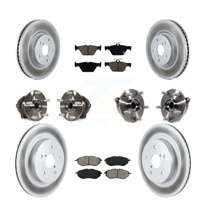 Kit de plaquettes de Rotor de frein, roulement de moyeu avant et arrière (10 pièces) pour Subaru Outback Legac
