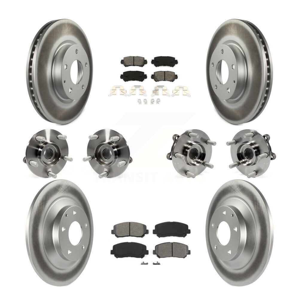 Kit de plaquettes de rotor de frein, roulement de moyeu avant et arrière (10 pièces) pour Mazda CX-5 AW 13-15