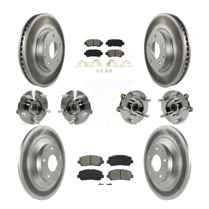 Kit de plaquettes de rotor de frein, roulement de moyeu avant et arrière (10 pièces) pour Mazda CX-5 AW 13-15